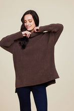 Load image into Gallery viewer, Barefoot Dreams - CozyChic High Low Pullover (Java)
