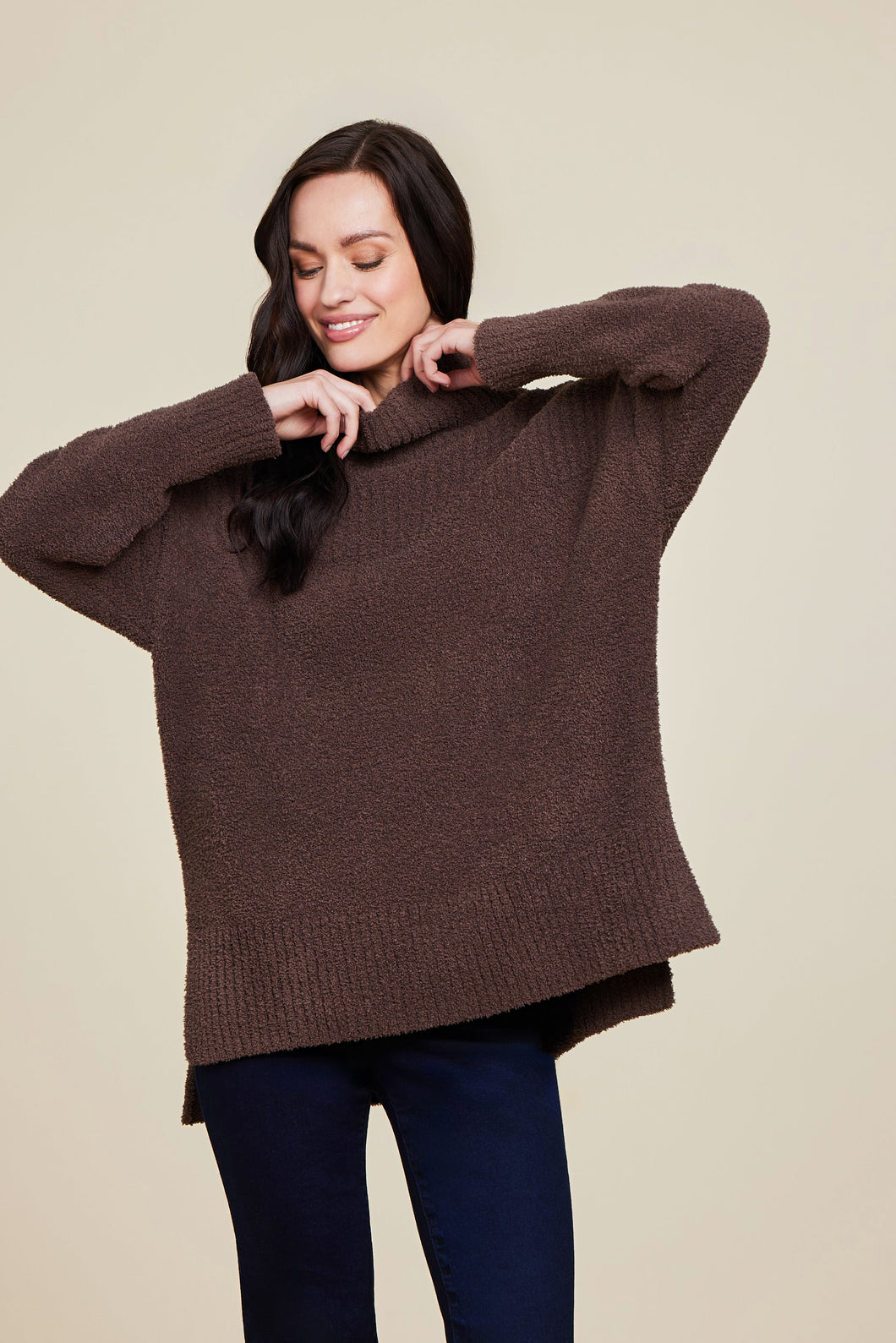 Barefoot Dreams - CozyChic High Low Pullover (Java)