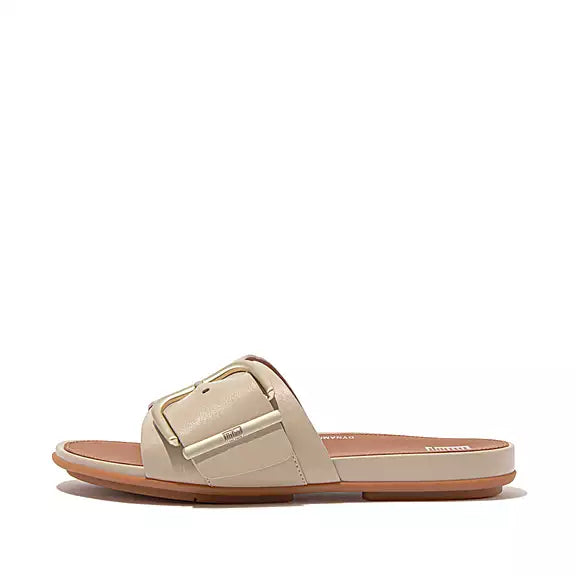 Fitflop Maxi-Buckle Leather Slides