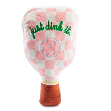 Load image into Gallery viewer, Haute Diggity Dog Pickleball Paddle Pink Checkers
