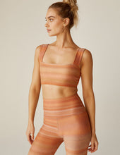 Load image into Gallery viewer, Beyond Yoga - Softmark Squared Bra - Ombre Stripe
