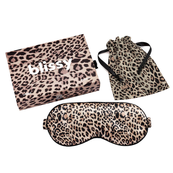 Blissy - Silk Eye Mask (Leopard)